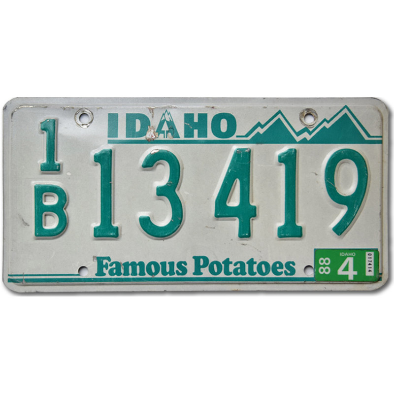 Americká SPZ Idano Potatoes green 13419