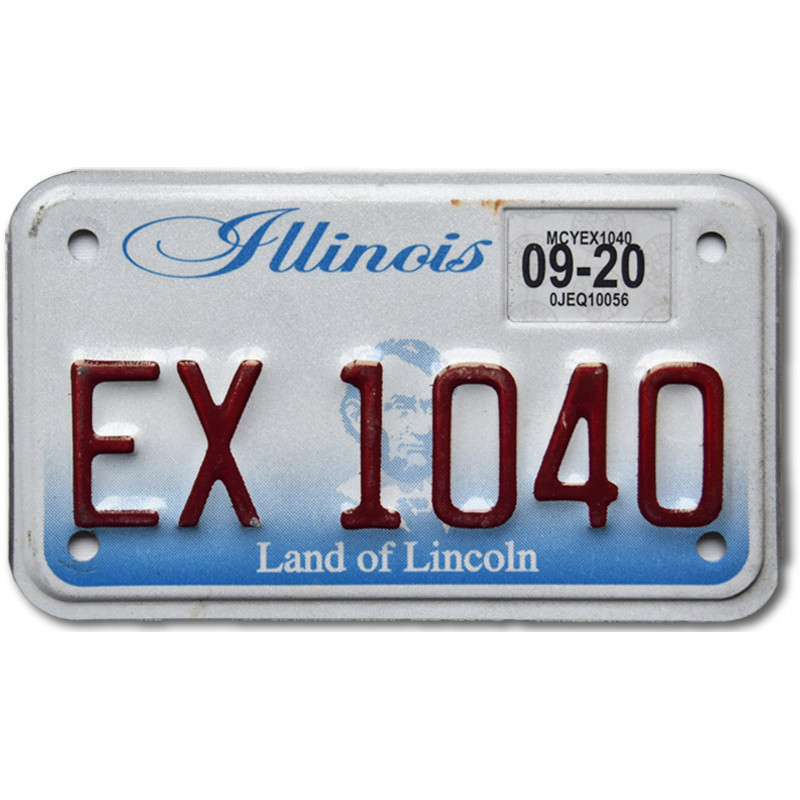 Moto americká SPZ Illinois EX 1040
