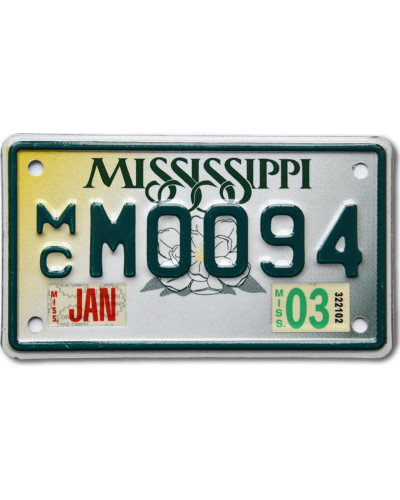 Moto americká SPZ Mississippi M0094