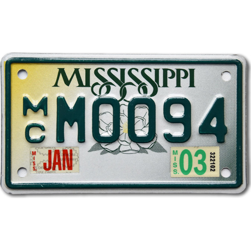 Moto americká SPZ Mississippi M0094