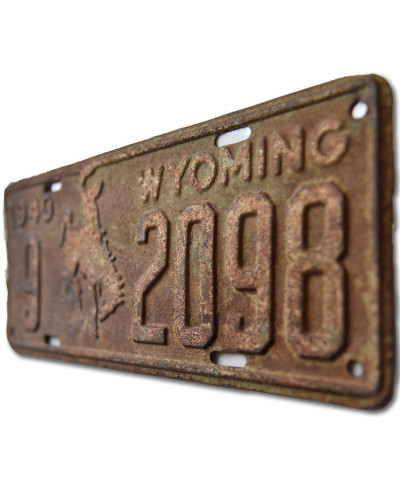 Americká SPZ Wyoming 1940 rusty 9-2098 c