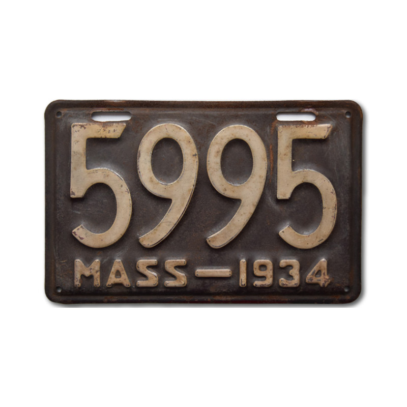 Americká SPZ Massachusetts 1934 Purple 5995