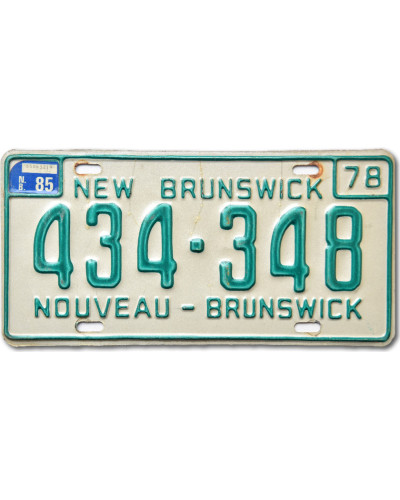 Kanadská SPZ New Brunswick 1978 Nouveau 434-348