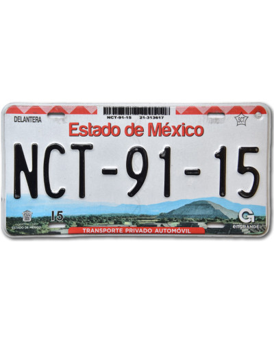 Mexická SPZ Estado de Mexico NCT-91-15