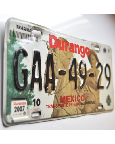 Mexická SPZ Durango GAA-49-29 b