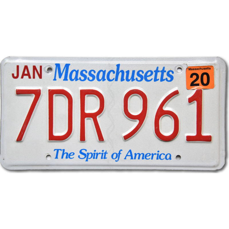 Americká SPZ Massachusetts - The Spirit of America