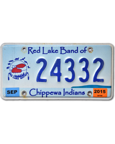 Americká SPZ Minnesota Red Lake Tribe 24332