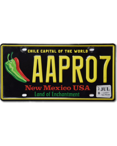 Americká SPZ New Mexico Chile Capital AAPRO7