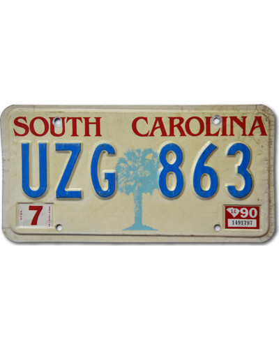 Americká SPZ South Carolina Tree UZG 863