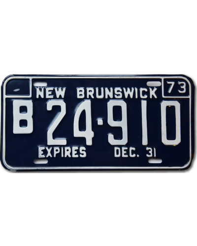 Kanadská SPZ New Brunswick 1973 Blue B24-910