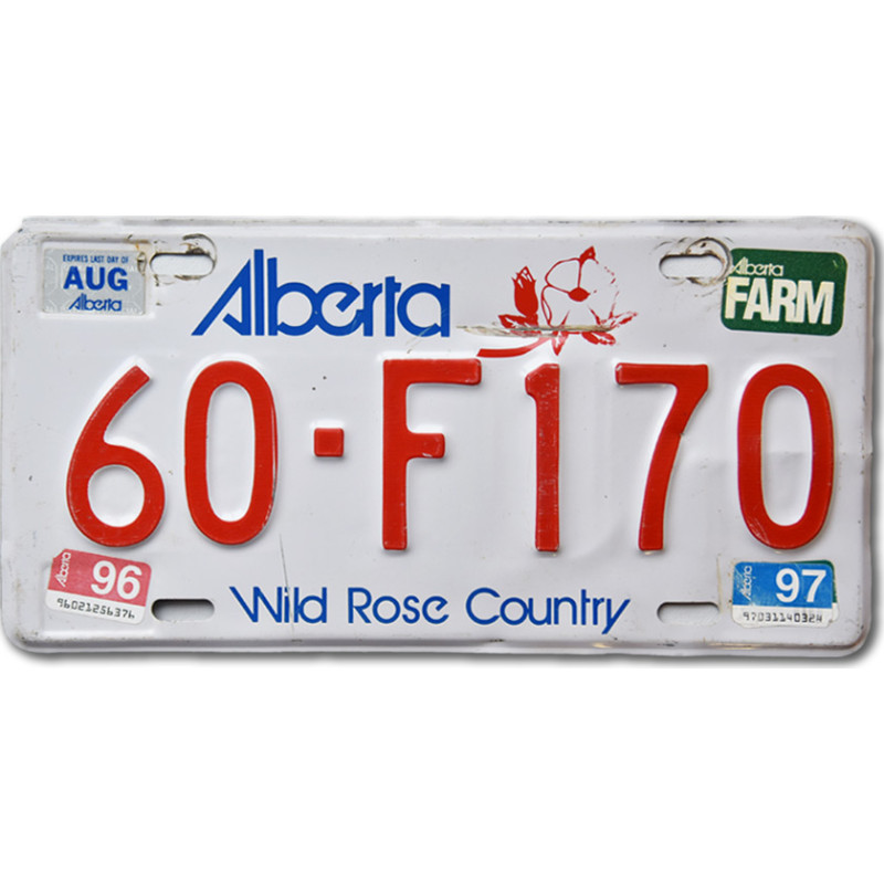 Kanadská SPZ Alberta Wild Rose 60-F170