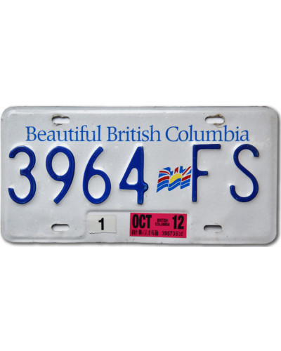 Kanadská SPZ British Columbia Beautiful 3964-FS