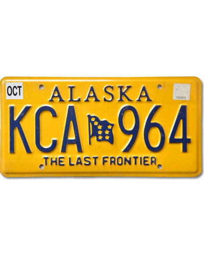 Americká SPZ Alaska Last Frontier KCA 964