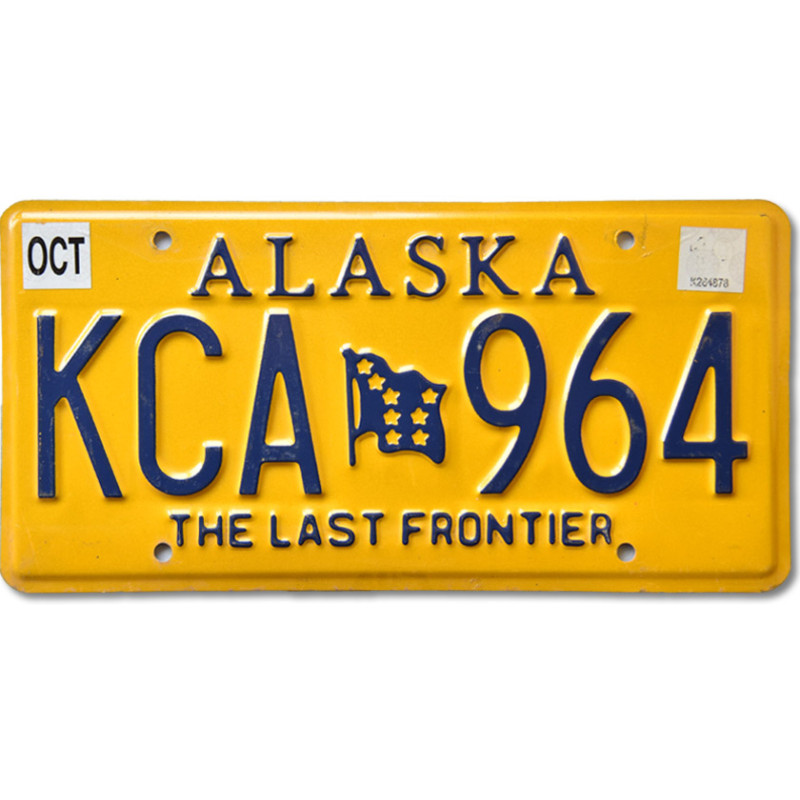 Americká SPZ Alaska Last Frontier KCA 964