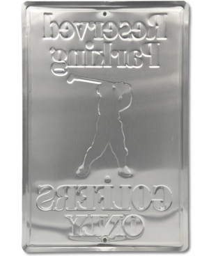 Plechová cedule Golfers Only Reserved Parking 45 cm x 30 cm b