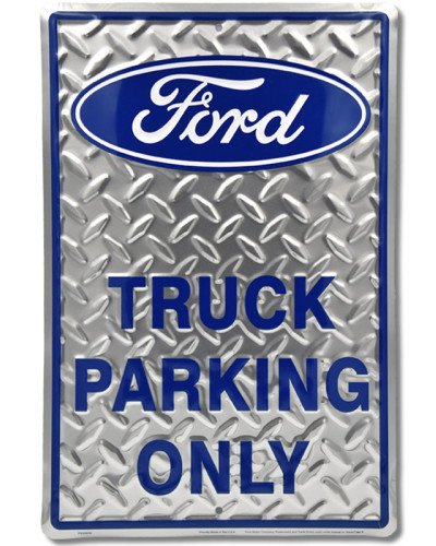 Plechová cedule Ford Truck Parking 30cm x 45 cm a