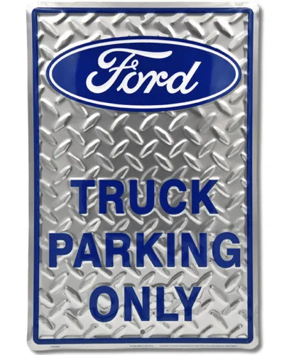 Plechová cedule Ford Truck Parking 30cm x 45 cm a