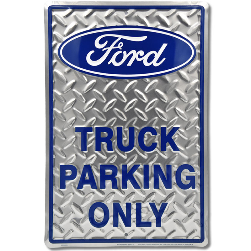 Plechová cedule Ford Truck Parking 30cm x 45 cm a