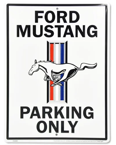 Plechová cedule Ford Mustang Parking 30 cm x 40 cm