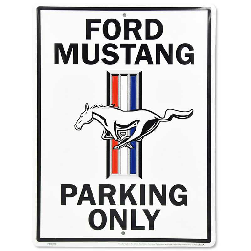 Plechová cedule Ford Mustang Parking 30 cm x 40 cm