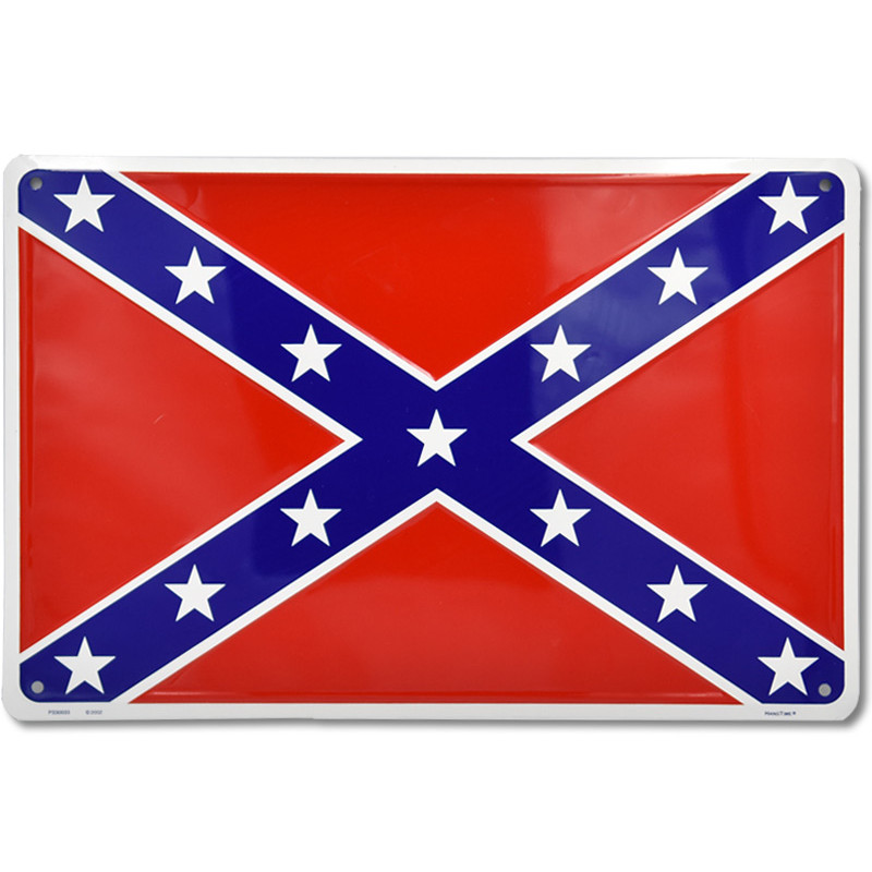 Plechová cedule Confederate Flag 45 cm x 30 cm