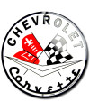 Plechová cedule Chevrolet Corvette round 30 cm
