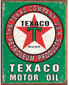 Plechová cedule Texaco Oil Weathered 32 cm x 40 cm