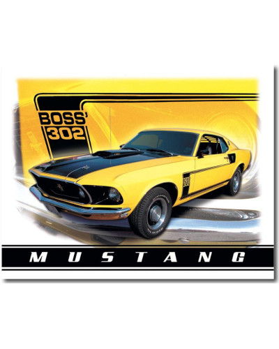 Plechová cedule Ford Mustang Boss 302 a