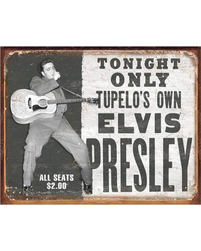 Plechová cedule Elvis - Tupelos Own 40 cm x 32 cm
