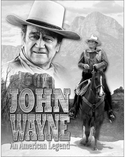 Plechová cedule John Wayne American Legend 40 cm x 32 cm