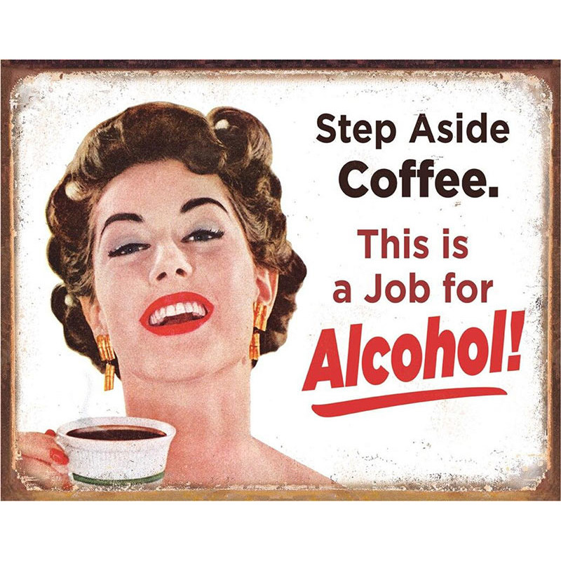 Plechová cedule Step Aside Coffeee 32 cm x 40 cm
