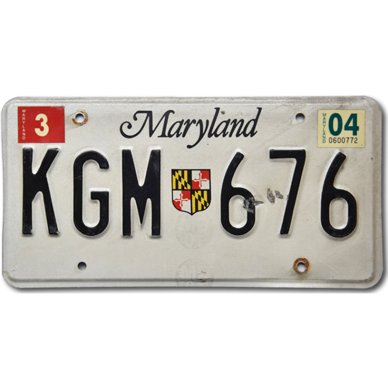 Americká SPZ Maryland KGM 676