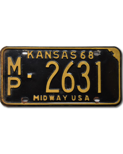 Americká SPZ Kansas 1968 Midway MP 2631