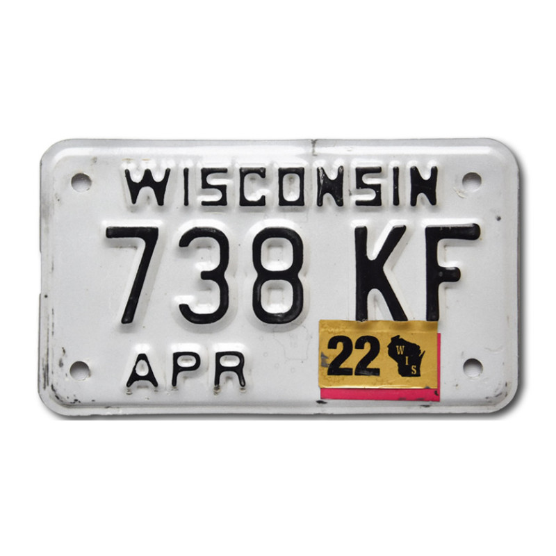 Moto americká SPZ Wisconsin 738 KF