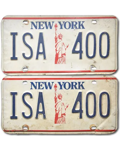 Americká SPZ New York Liberty ISA-400 pár