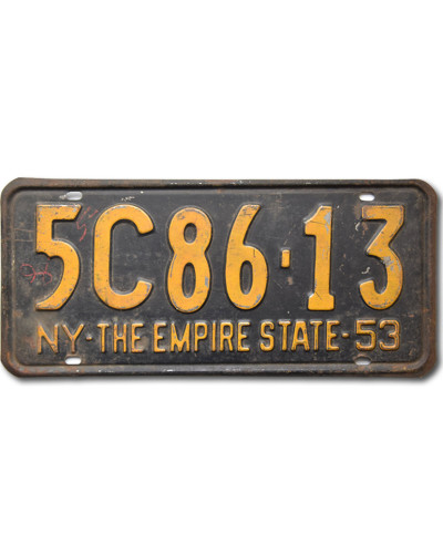 Americká SPZ New York 1953 Empire State 5C86-13