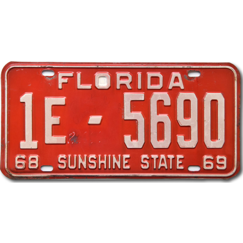 Americká SPZ Florida 1968 Sunshine State 1E-5690