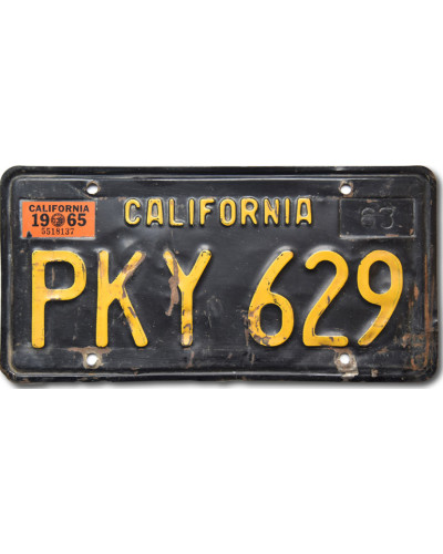 Americká SPZ California 1963 Black PKY-629