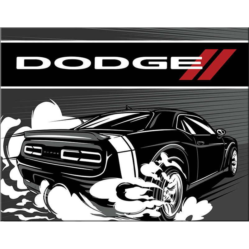 Plechová cedule Dodge Black Speed 32 cm x 40 cm