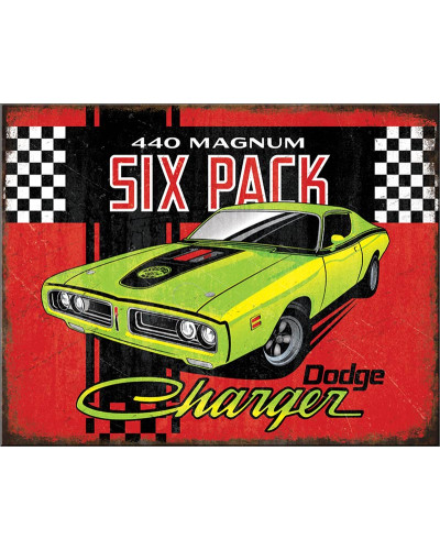 Plechová cedule Dodge Six Pack 32 cm x 40 cm