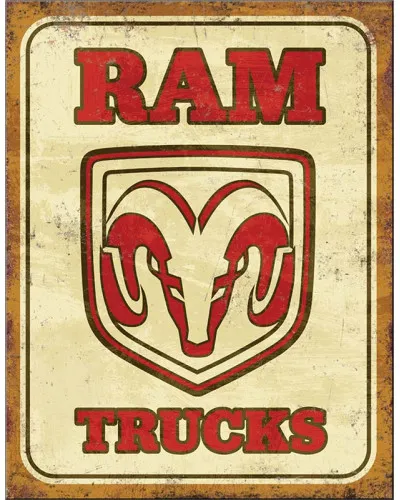 Plechová cedule Dodge RAM Truck 32 cm x 40 cm