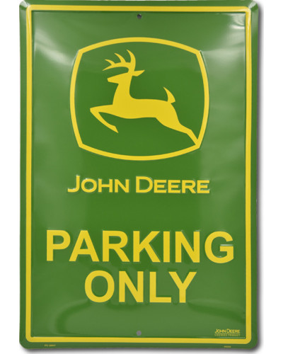 Plechová cedule John Deere Parking only 45 cm x 30 cm