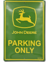 Plechová cedule John Deere Parking only 45 cm x 30 cm