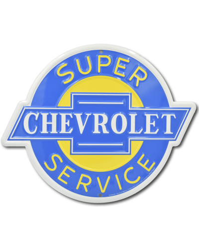 Plechová cedule Chevrolet Super Service 30 cm