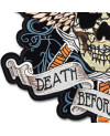 Moto nášivka Death Before Dishonor XXL na záda 30 cm x 30 cm
