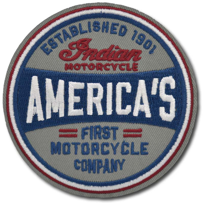 Moto nášivka Indian Americas First Motorcycle 9 cm