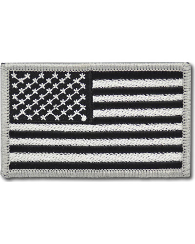Moto nášivka US flag BW 8 cm x 5 cm