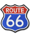 Moto nášivka Route 66 color 7 cm x 7 cm