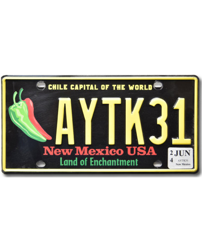 Americká SPZ New Mexico Chile Capital AYTK31