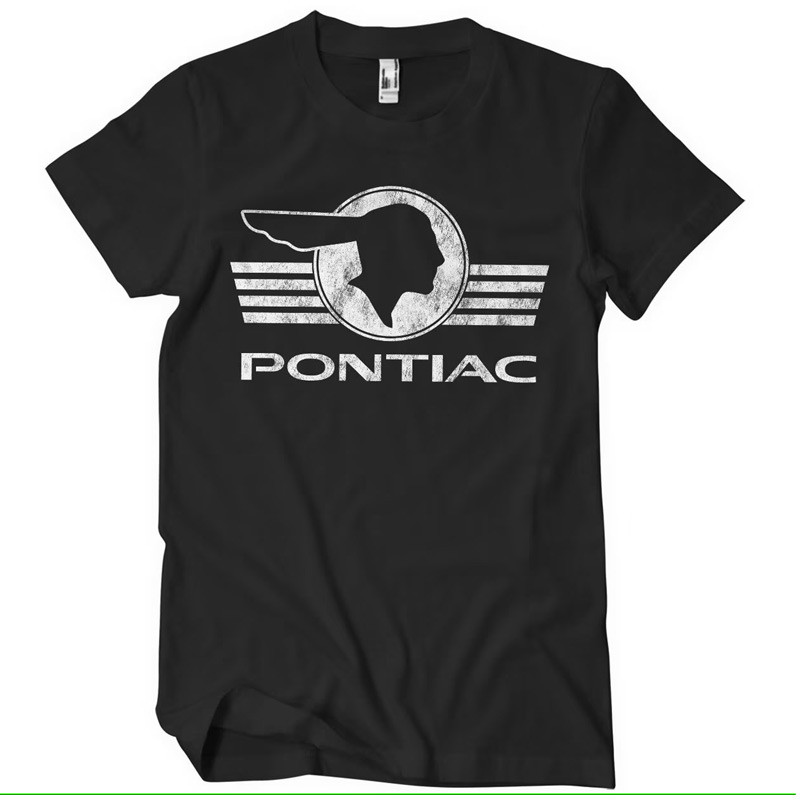 Pánské tričko Pontiac Retro logo černé